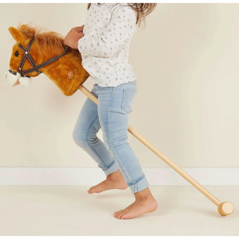 BIECO Steckenpferd Brownie – Personalisierbar, für Kinder ab 2 Jahren