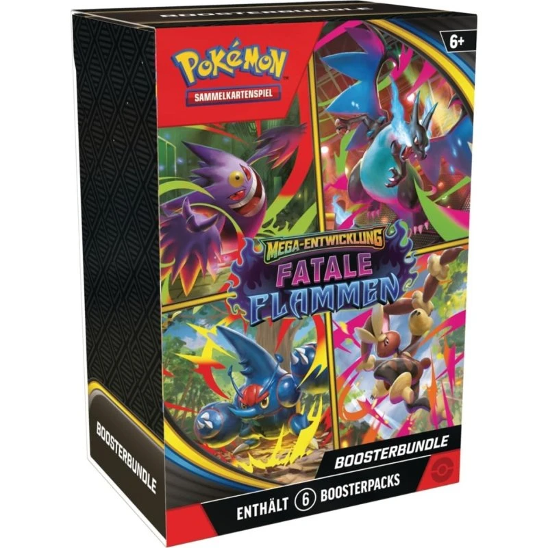 Pokémon Fatale Flammen – 6 Booster (Deutsch)