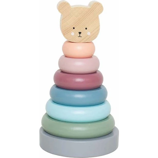 Jabadabado Stapelturm Teddy aus Holz, 8-teilig