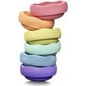 Stapelstein-Set rainbow pastel, 6-tlg. – Original