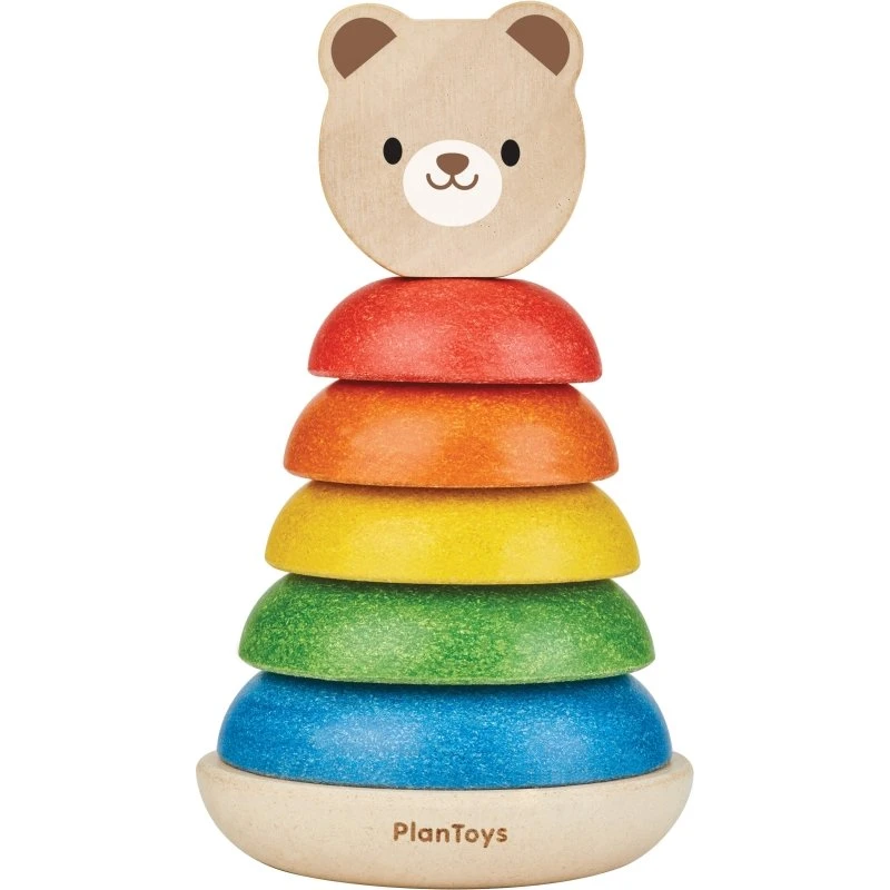 PlanToys Stapelturm Bär aus Holz