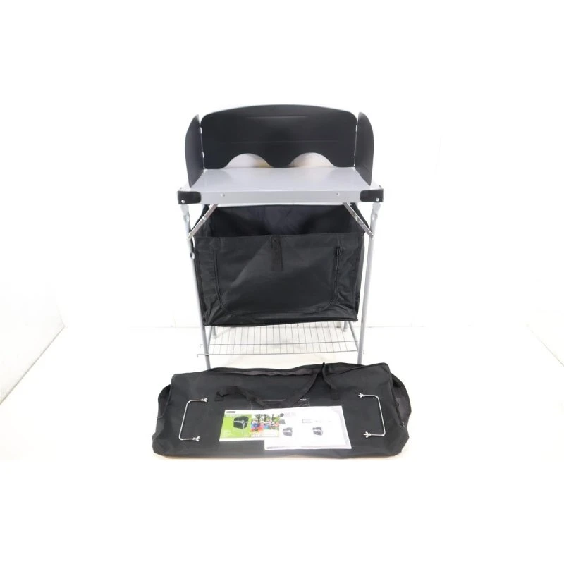 Highlander Faltbarer Campingschrank mit Windschutz Stahl