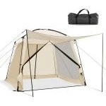 TentMaster Familienzelt 8-Personen wasserdicht mit Vorzelt Beige