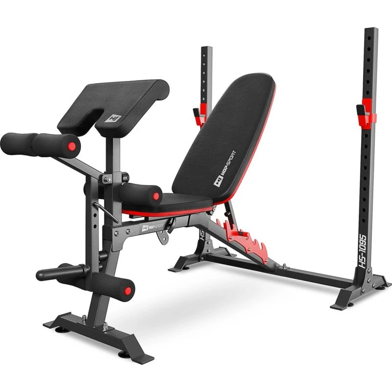 Hop-Sport HS-1095 verstellbare Hantelbank mit Curlpult