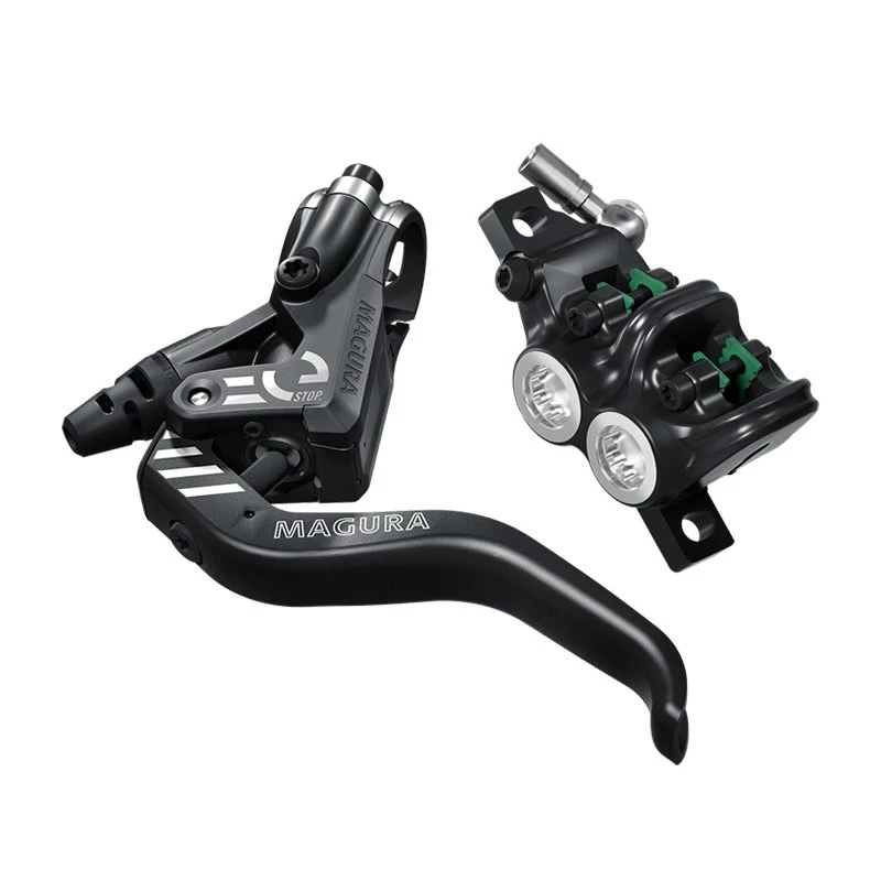 Magura MT5 eSTOP Scheibenbremse hinten 4-Kolben schwarz/silber