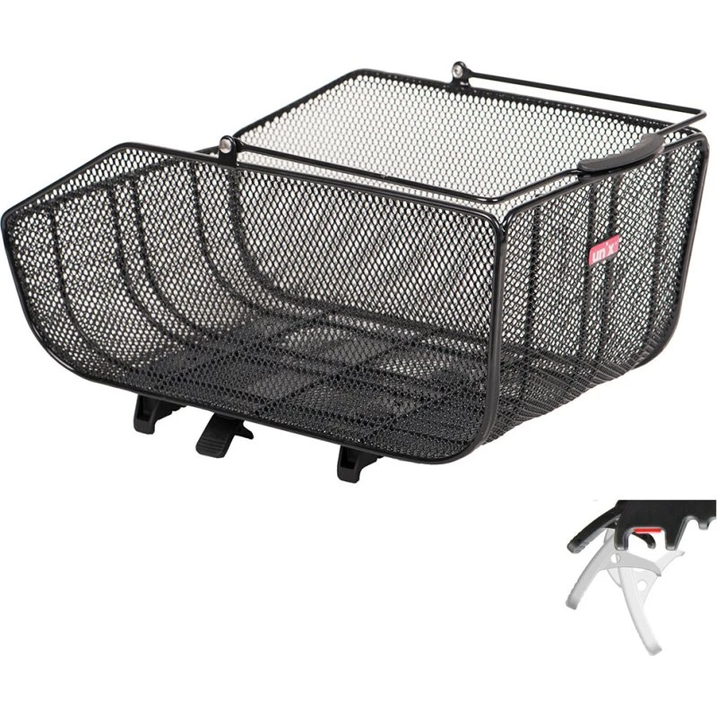 Unix Arminio TopKlip Fahrradkorb schwarz 44x28x20 cm