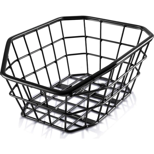 Büchel Fahrradkorb JUMBO hinten aus Aluminium, schwarz