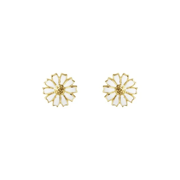 DAISY Gänseblümchen-Ohrstecker 18K vergoldet, 7 mm