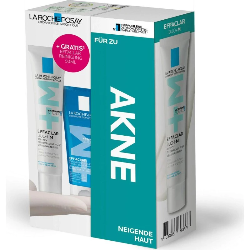 La Roche-Posay Effaclar Duo+M Creme 40 ml + Reinigungsgel 50 ml