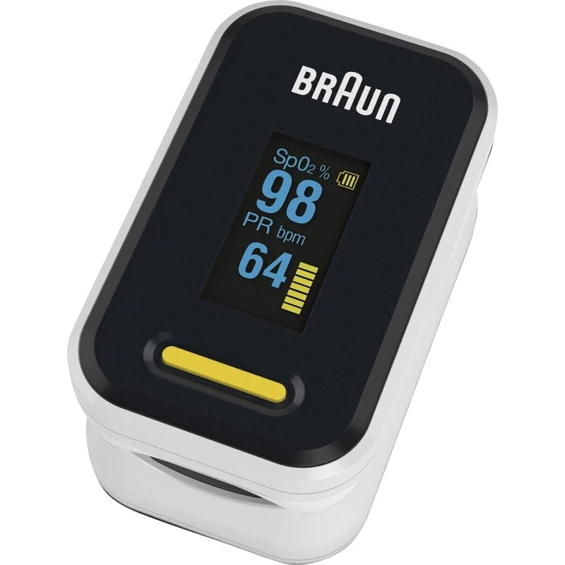 BRAUN Pulsoximeter YK-81CEU, schwarz-weiß