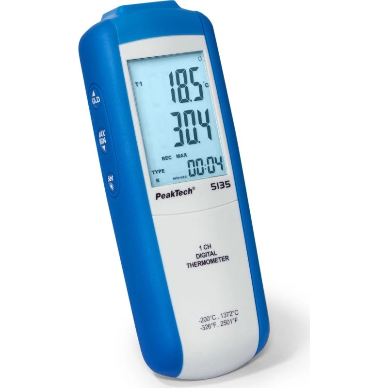 PeakTech 5135 Digital-Thermometer, -200 bis +1372°C
