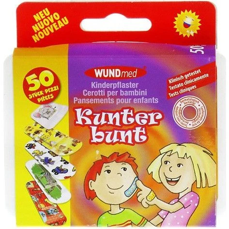 WUNDmed Kinderpflaster Kunterbunt 50 St