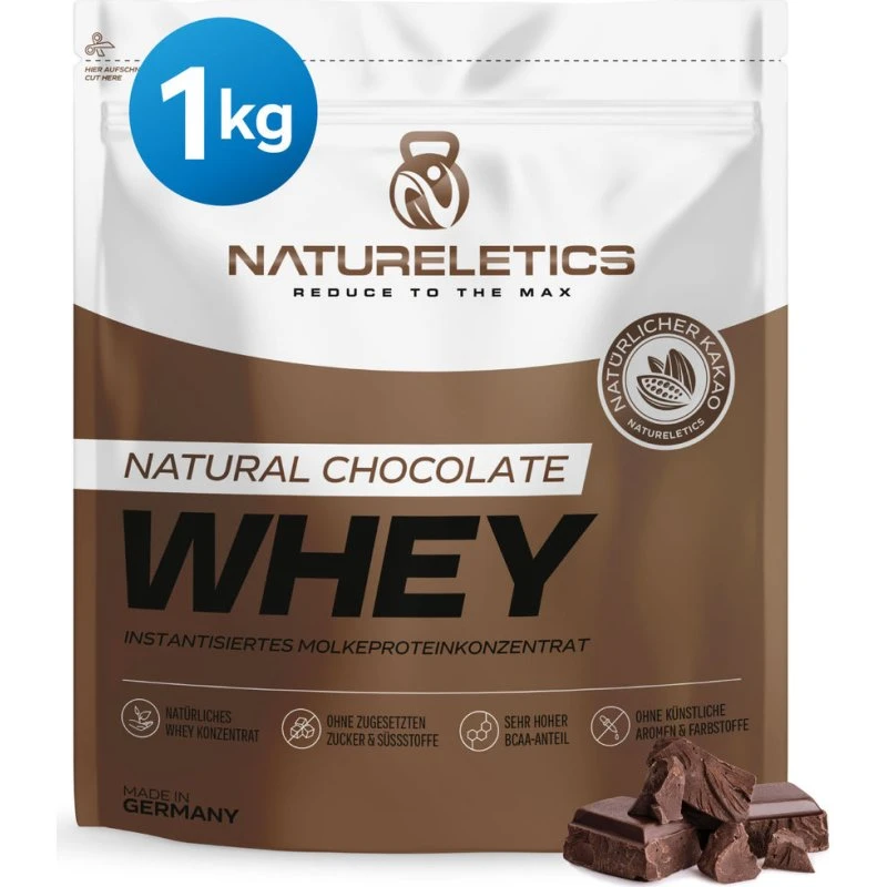 Natureletics Natural Schoko Whey Konzentrat 1 kg