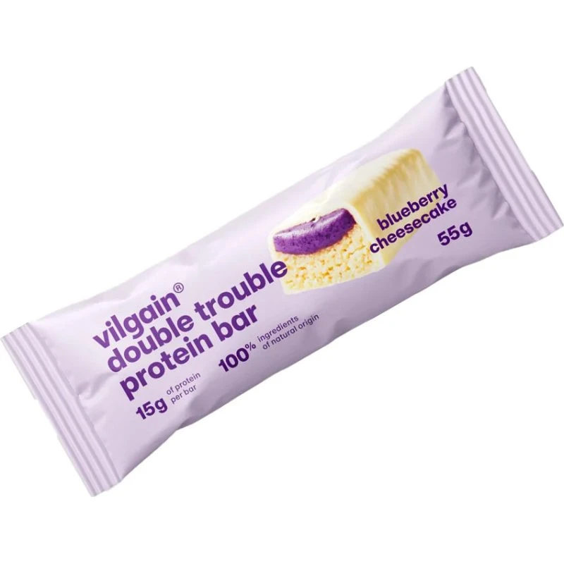 Vilgain Double Trouble Protein Bar Blueberry Cheesecake (55 g)