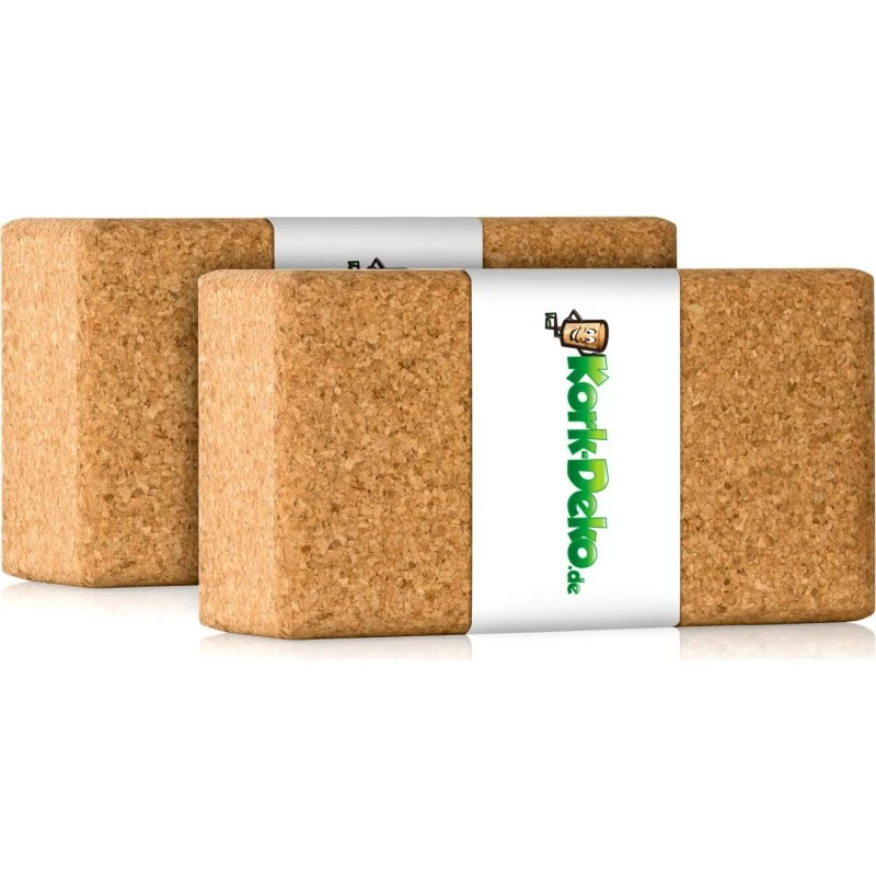 KorkYoga Yoga Block Set 2er-Pack 23x12x7,5 cm