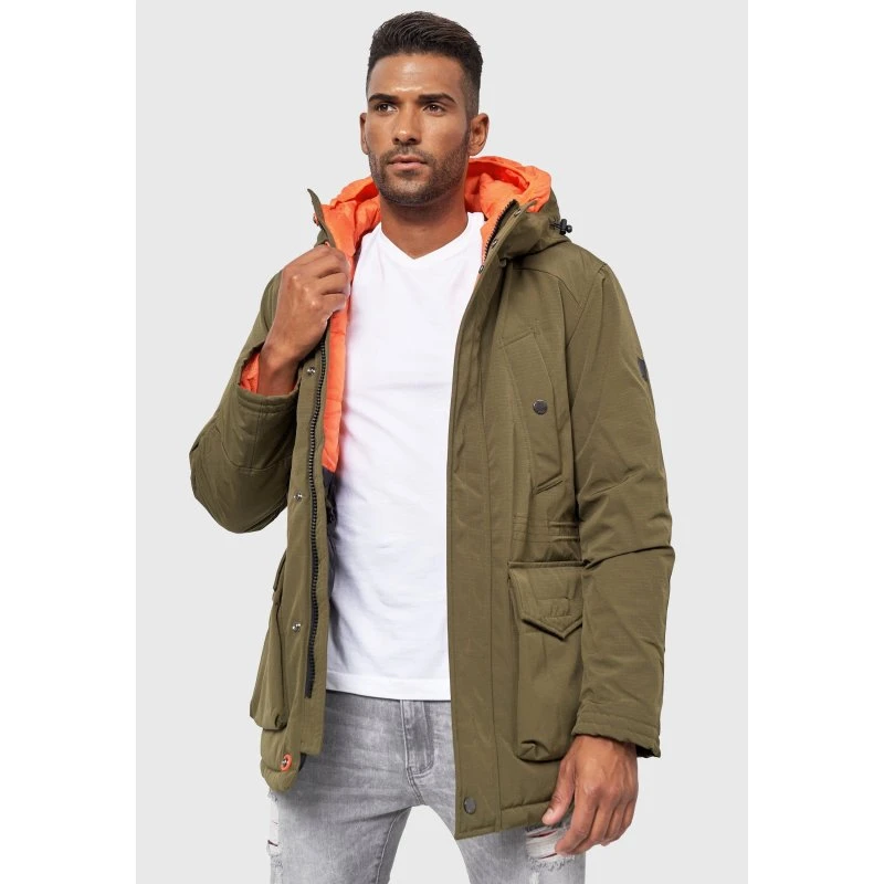 Indicode Parka Waters Wattierte Winterjacke Herren