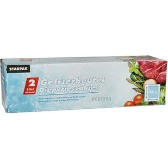 STARPAK Gefrierbeutel 3 L, 75 Stück, transparent
