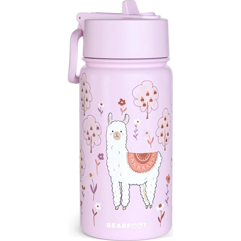 Bearfoot Thermo-Trinkflasche Edelstahl Lama lila 400ml