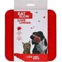 Eat Slow Live Longer Leckmatte Wave Grau