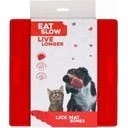 Eat Slow Live Longer Leckmatte Knochenmuster Grau