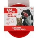 Eat Slow Live Longer Wackelnapf Grün 17 cm