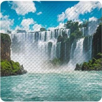 Sanilo Badematte Wasserfall 53 x 53 cm