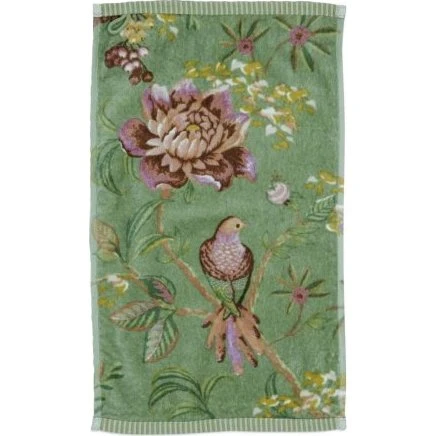 Pip Studio Gästehandtuch Secret Garden Grün (30x50 cm)