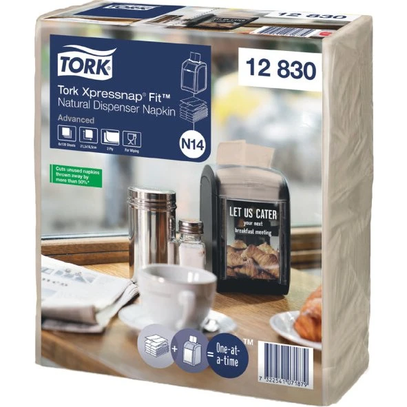 TORK Xpressnap Fit Servietten 213 x 165 mm 2-lagig natur