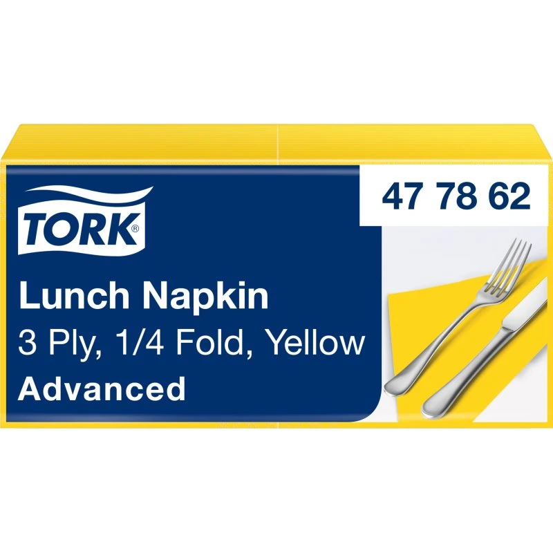 Tork Servietten 33x33 cm 3-lagig gelb 150 Stück