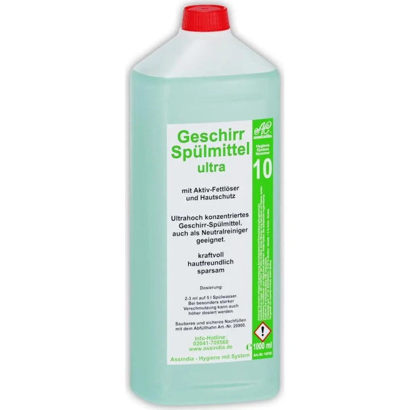 Assindia Ultra Plus Geschirrspülmittel 1000 ml