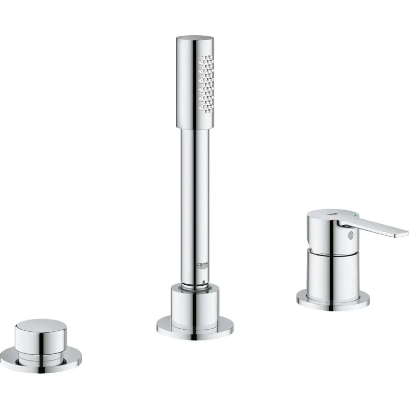 Grohe Lineare Wannenrandmischer 3-Loch 19965001 chrom
