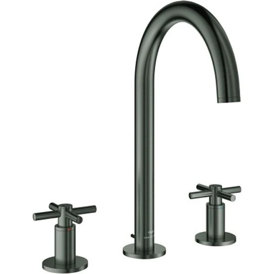 GROHE Atrio 3-Loch-Waschtischbatterie 20643, hard graphite gebürstet