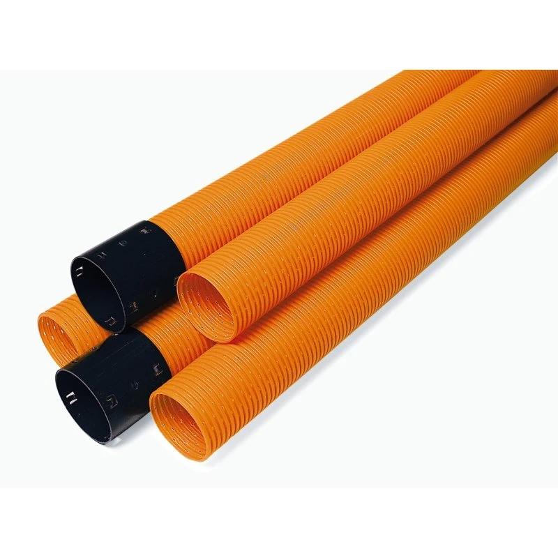 Fränkische Rohrwerke opti-drän DN 100 gelocht, 2,5 m, orange