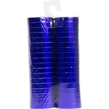 Blau Metallic Serpentinen 4m 2 Stück