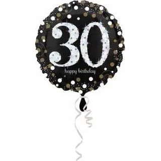 Sparkling Birthday 30 Folienballon 43 cm