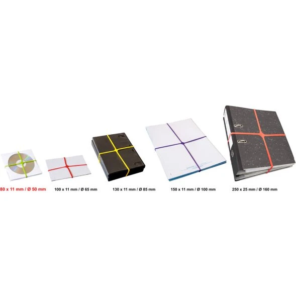 X-Band Läufer 100 x 11 mm, bunt sortiert, 100 g
