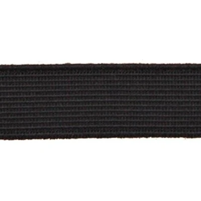 Gummiband 20mm schwarz – 71% Polyethylen, 29% Elasthan