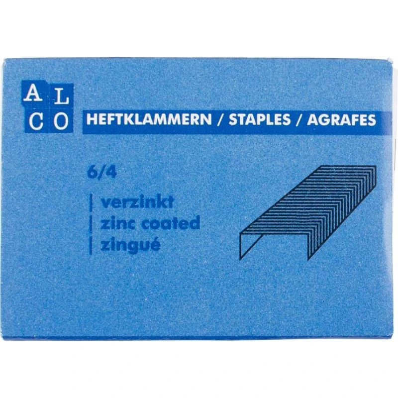 ALCO Heftklammern 6/4 verzinkt, 2000 Stück