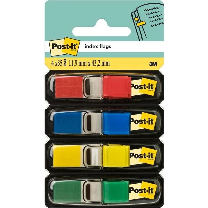 Post-it Index Haftstreifen Mini 11,9 x 43,2 mm, 35 Stück