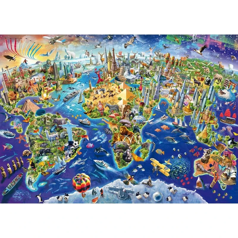 Schmidt Spiele 58288 Discover the World 1000 Teile Puzzle