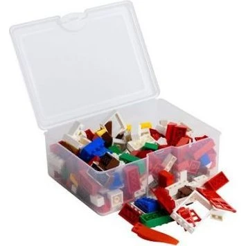 Q-Bricks Hausmischung Box mit 250 Klemmbausteinen