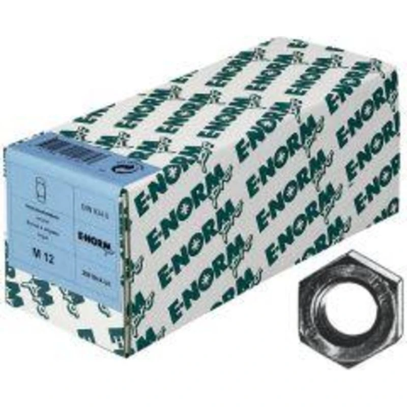 E-NORMpro DIN 934 M6 8Zn Sechskantmutter, galv. verzinkt