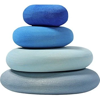 GRIMM'S Flusskiesel blau-grau, 4 Stück