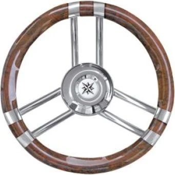 OSCUATI C Steuerrad 350 mm Bruyère/VA-Stahl kubisch