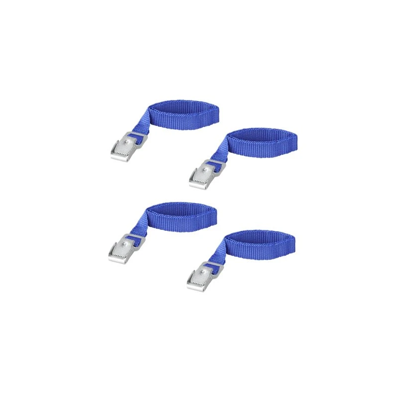 ProPlus 330285 Befestigungsriemen mit Metallschnallen 4 Stück, blau