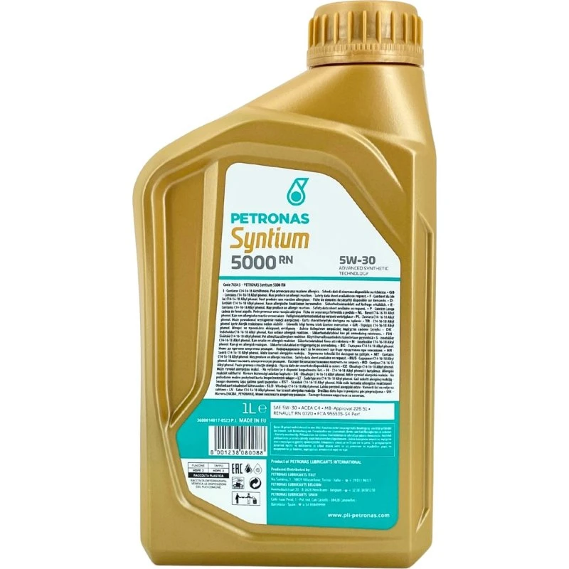 PETRONAS Syntium 5000 RN 5W-30 1L