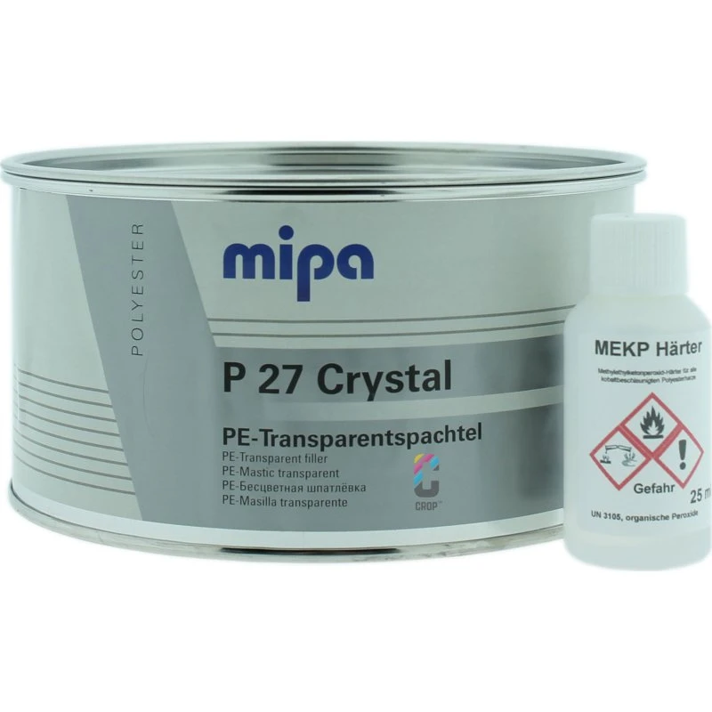 MIPA P 27 Crystal 2K Spachtel 1 kg farblos