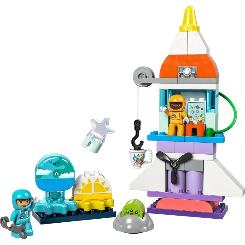 LEGO DUPLO 10422 3-in-1 Spaceshuttle für Kinder ab 3 Jahren