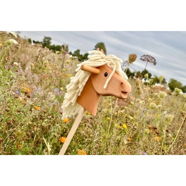 Haflinger Steckenpferd ohne Rollen aus Buche