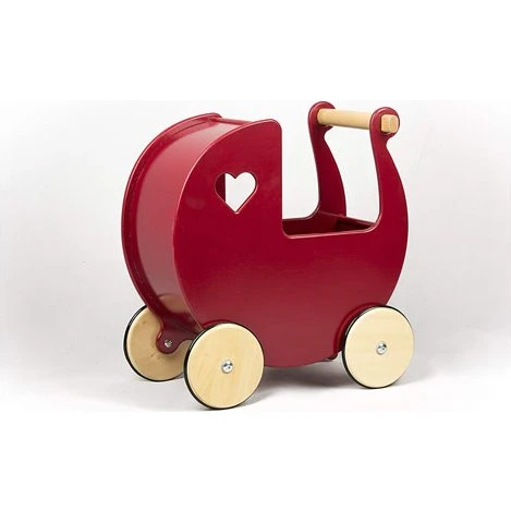 MOOVER Classic Puppenwagen Rot (solid)